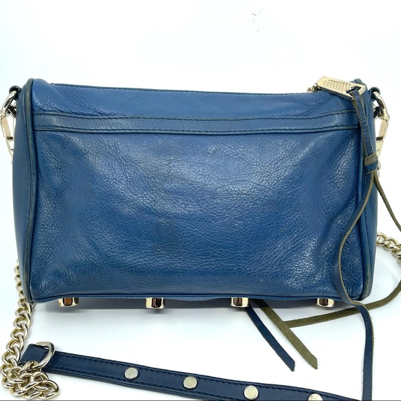 Rebecca Minkoff Mini MAC Chain Strap Crossbody Blu - Picture 9 of 12